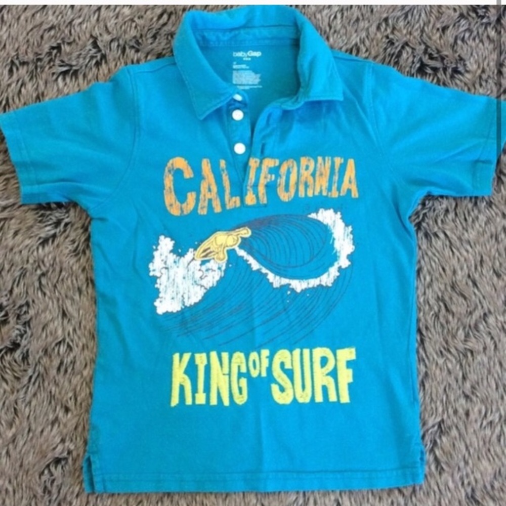 Baby GAP Boy’s blue short sleeve polo Tshirt size 4T